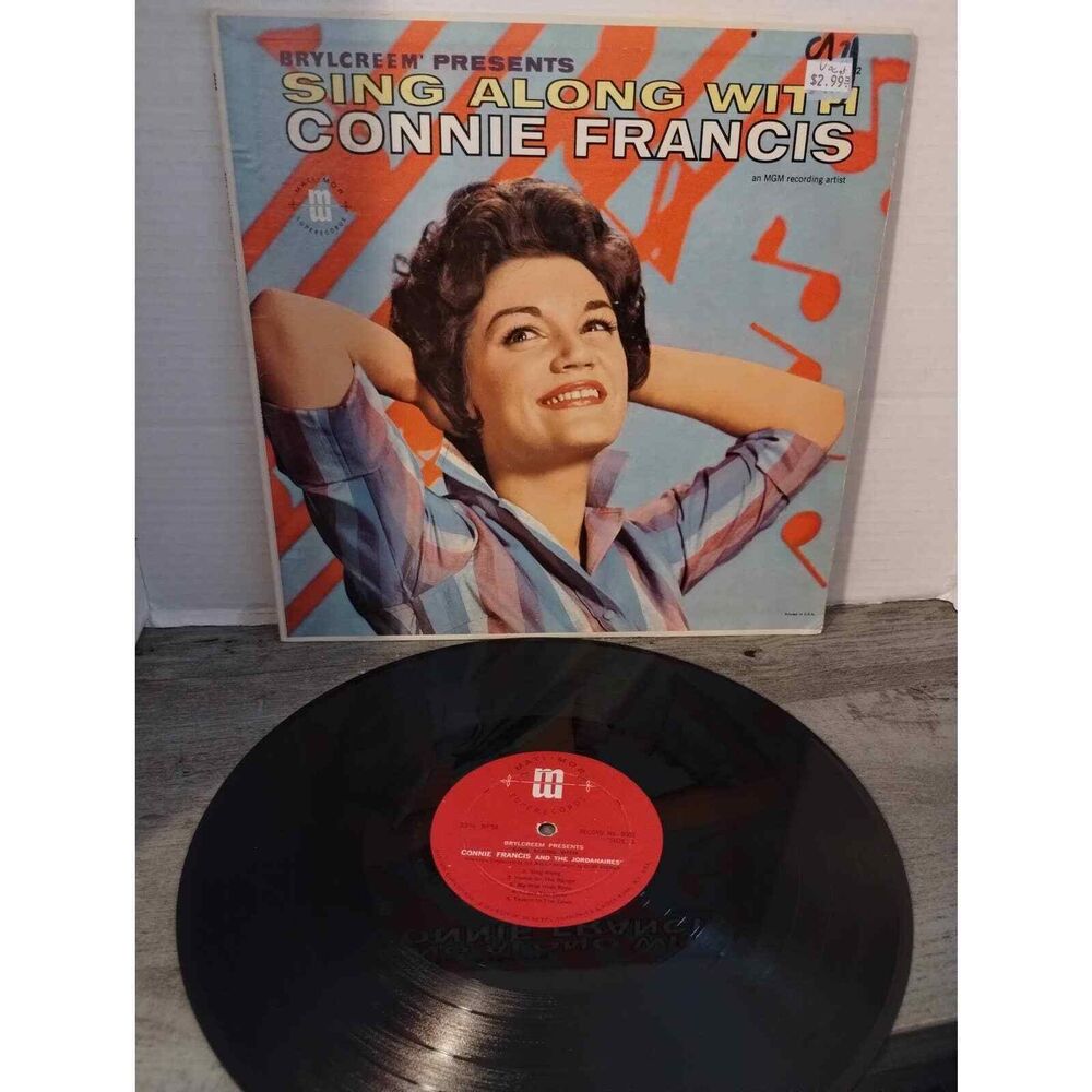 Sing Along With Connie Francis And The Jordanaires 8002 LP Vinyl